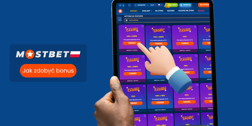 Szczegółowa instrukcja dotycząca otrzymania bonusu Mostbet